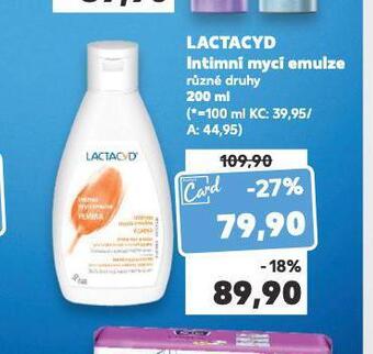 Kaufland Lactacyd intimní mycí emulze nabídka