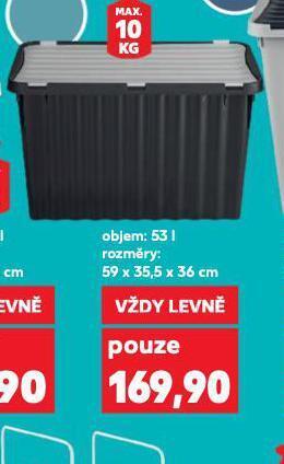 Kaufland Úložný box s výklopným víkem nabídka