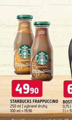 Terno Starbucks frappuccino nabídka