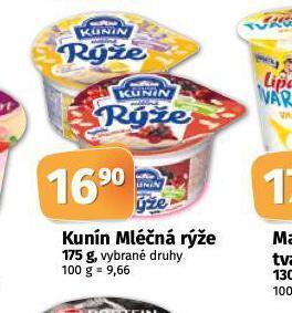 Coop Kunín mléčná rýže nabídka
