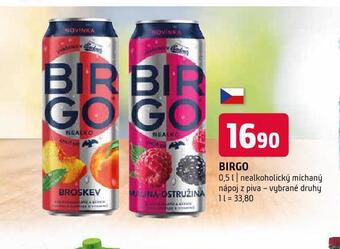 Terno Birgo nealkoholické pivo nabídka
