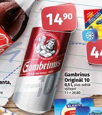 Coop Pivo gambrinus nabídka