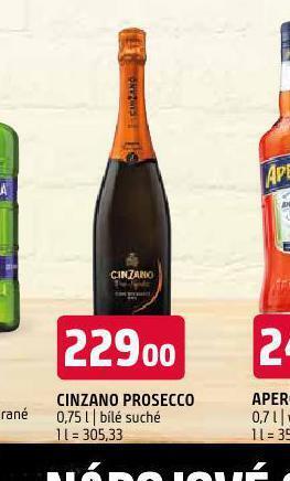 Terno Cinzano prosecco nabídka