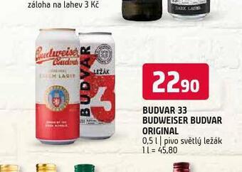Terno Pivo budvar 33 nabídka
