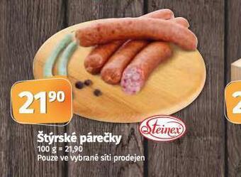 Coop Štýrské párečky nabídka