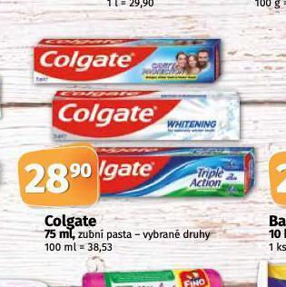 Coop Colgate zubní pasta nabídka