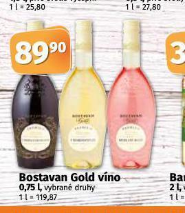 Coop Bostavan gold víno nabídka