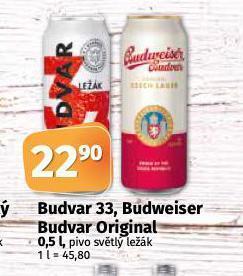 Coop Pivo budweiser budvar nabídka