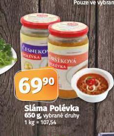 Coop Sláma polévka nabídka
