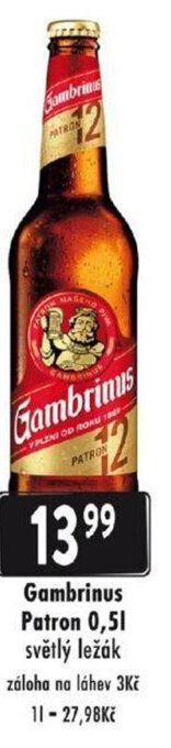 Qanto Gambrinus Patron 0,5L nabídka