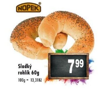 Qanto Sladký rohlík 60g nabídka