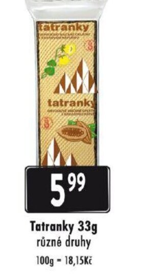 Qanto Tatranky 33g nabídka