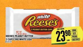 Tamda Foods Reeses peanut butter 2 cups 39g white usa nabídka