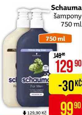 Teta Schauma šampon na vlasy 750ml, různé druhy nabídka