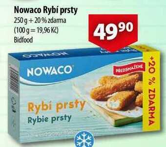 CBA Nowaco rybí prsty, 250 g + 20% zdarma nabídka