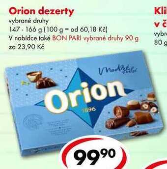 Orion dezerty, 147-166 g