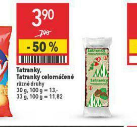 Globus Tatranky, tatranky celomáčené nabídka