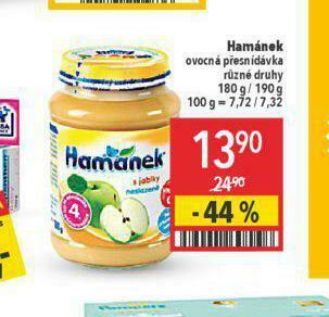 Globus Hamánek ovocná přesnídávka nabídka