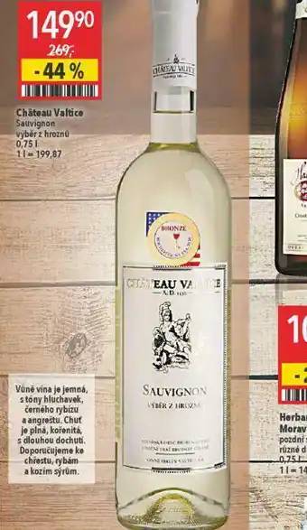 Globus Chateau valtice sauvignon nabídka