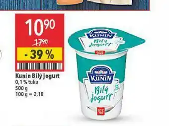 Globus Kunín bílý jogurt nabídka