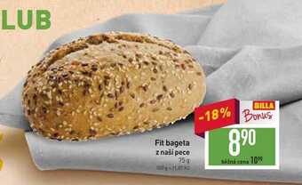 Billa Fit bageta z naší pece 75 g nabídka