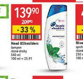 Globus Head&amp;shoulders šampon nabídka