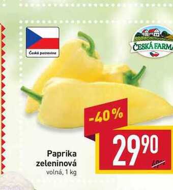 Billa Paprika zeleninová volná, 1 kg nabídka
