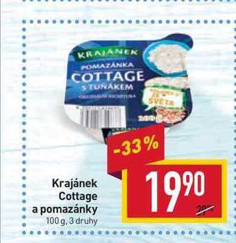 Billa Krajánek cottage a pomazánky 100 g nabídka