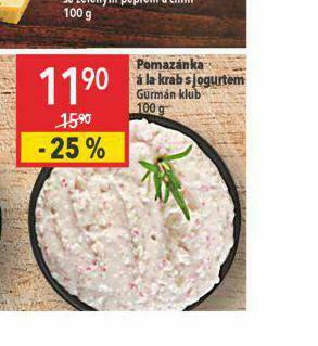 Globus Pomazánka á la krab s jogurtem nabídka