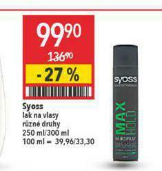 Globus Syoss lak na vlasy nabídka