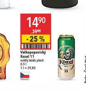 Globus Pivo velkopopovický kozel 11 nabídka