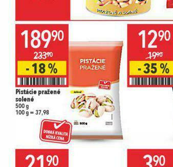 Globus Pistácie pražené solené nabídka