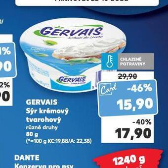 Kaufland Gervais original krémový tvarohový sýr nabídka