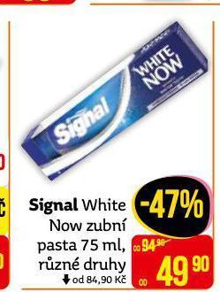 Teta Signal white now zubní pasta nabídka