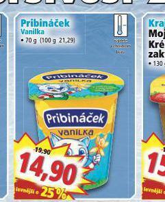 Norma Pribináček vanilka nabídka