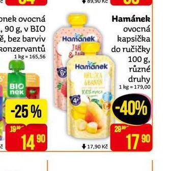 Teta Hamánek ovocná kapsička do ručičky nabídka
