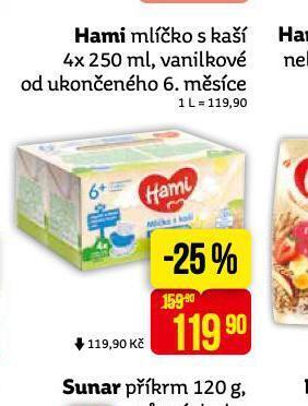 Teta Hami mlíčko s kaší nabídka