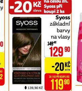 Teta Syoss základní barvy nabídka