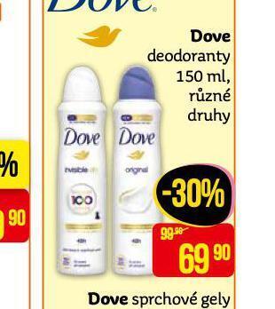 Teta Dove deodorant nabídka