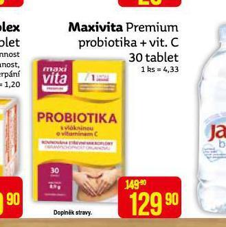 Teta Maxivita premium probiotika + vit. c nabídka