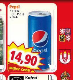 Norma Pepsi 330 ml nabídka