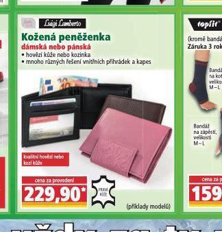 Kožená peněženka