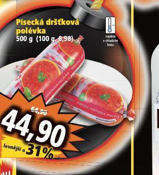 Norma Písecká dršťková polévka nabídka