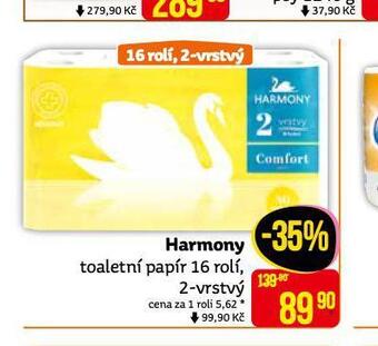 Teta Harmony toaletní papír nabídka