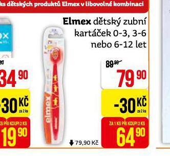 Teta Elmex dětský zubní kartáček nabídka