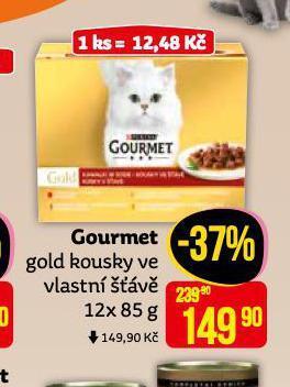Teta Gourmet gold kousky ve šťávě nabídka