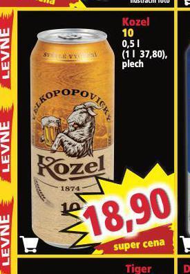 Norma Pivo velkopopovický kozel 10 nabídka