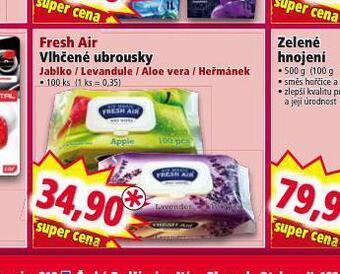 Norma Fresh air vlhčené ubrousky nabídka