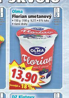 Norma Olma florian smetanový nabídka
