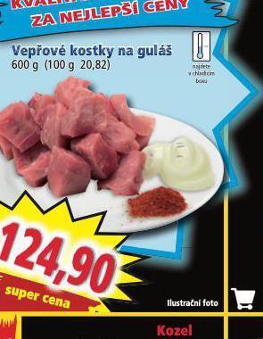 Norma Vepřové kostky na guláš nabídka